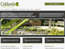 Tablet Screenshot of coblandslandscapes.co.uk